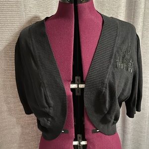 NWT Disney black castle bolero cardigan